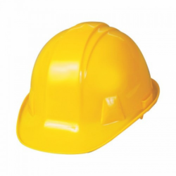 CASCO PLASTICO COLOR AMARILLO