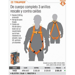 ARNES DE SEGURIDAD C | LINEA DE VIDA TRUPER No.14434-46